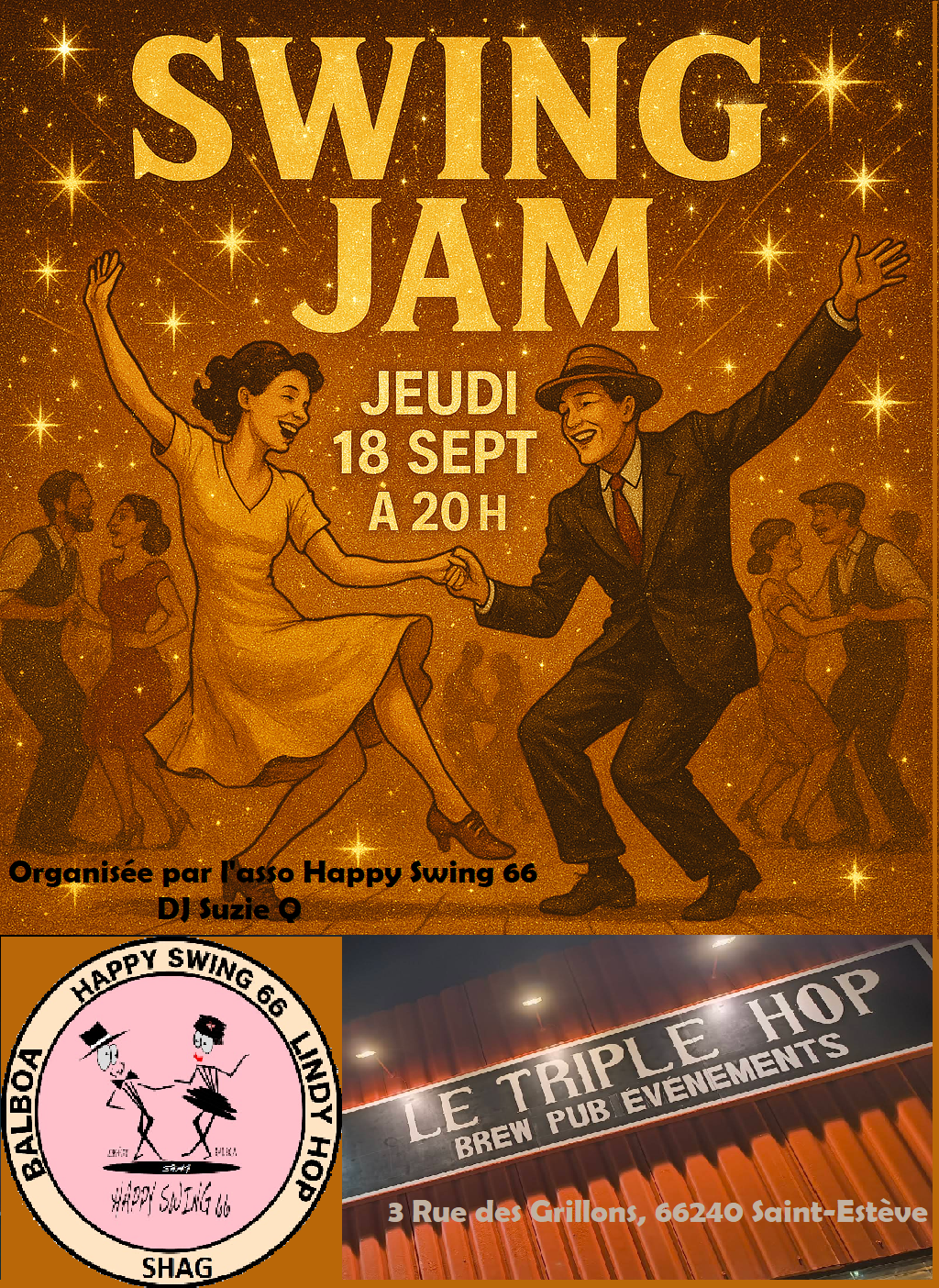 Swing Jam - soirée 100 % Swing